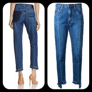 NOBODY Denim ISSY Straight leg mom jeans ahhsome unusual and kewl NWT sz 32